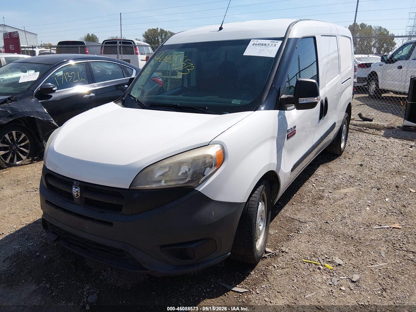 Vin: zfberfab8h6g64057, lot: 46588180, ram promaster city tradesman 20172