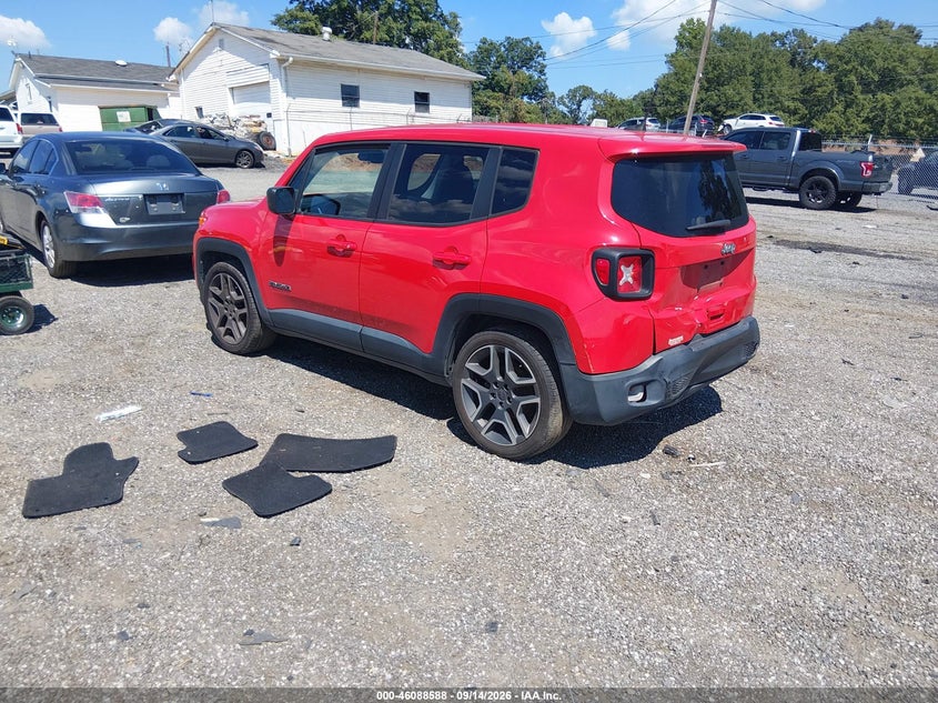 Vin: zacnjcab8mpm32451, lot: 46588195, jeep renegade jeepster fwd 20213