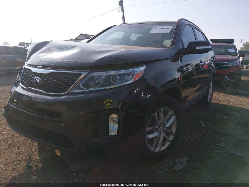 Vin: 5xykt3a62fg635017, lot: 46588235, kia sorento lx 20152