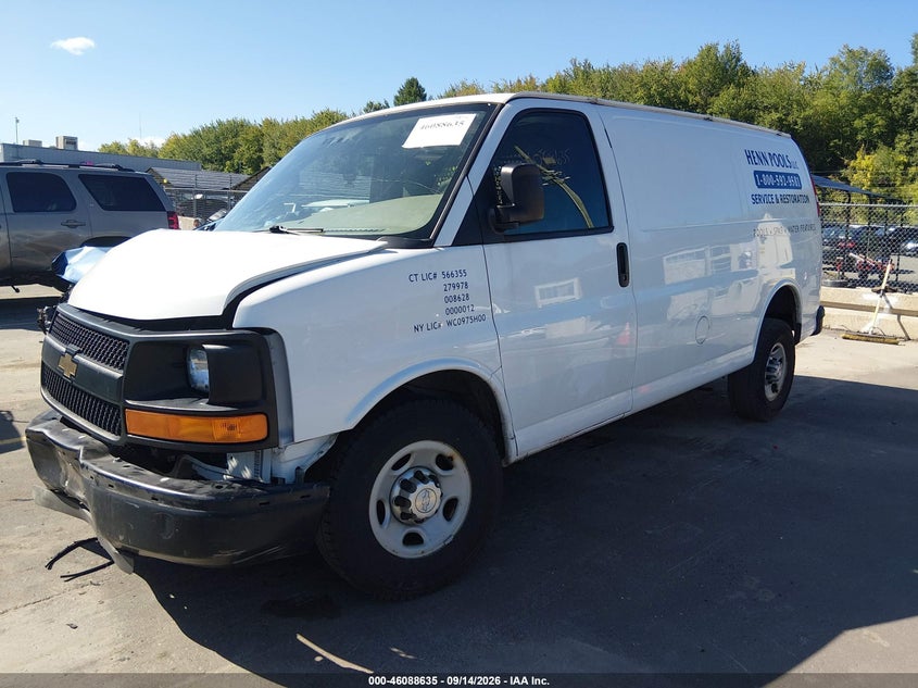 Vin: 1gcwgaff5g1118279, lot: 46588242, chevrolet express 2500 work van 20162