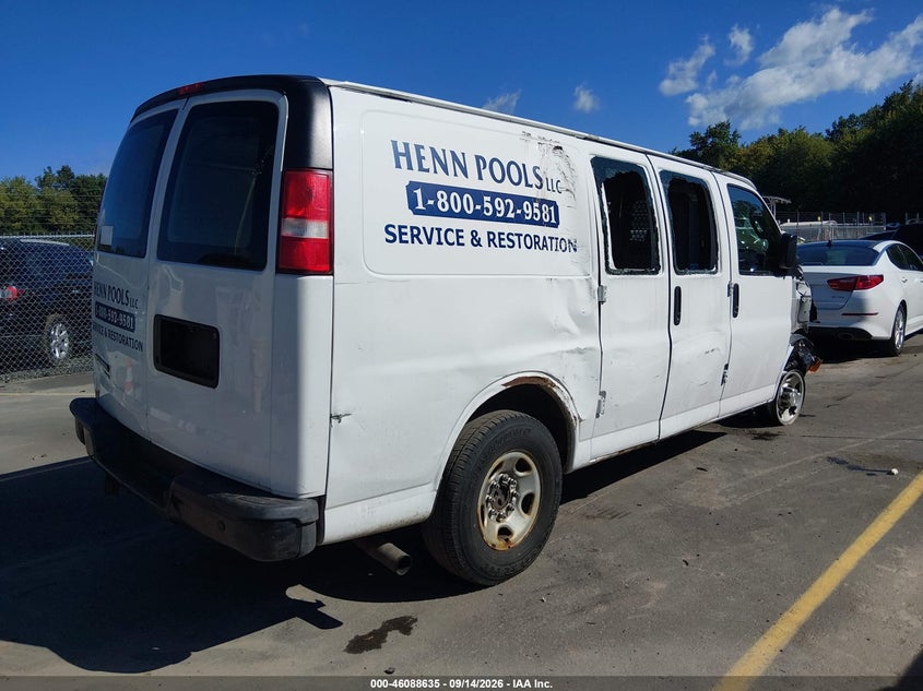 Vin: 1gcwgaff5g1118279, lot: 46588242, chevrolet express 2500 work van 20164