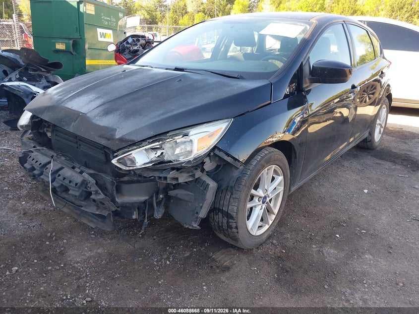 Vin: 1fadp3k20jl224937, lot: 46588276, ford focus se 20182