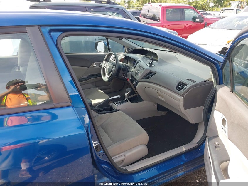 HONDA CIVIC 2012 VIN 19XFB2F84CE005453