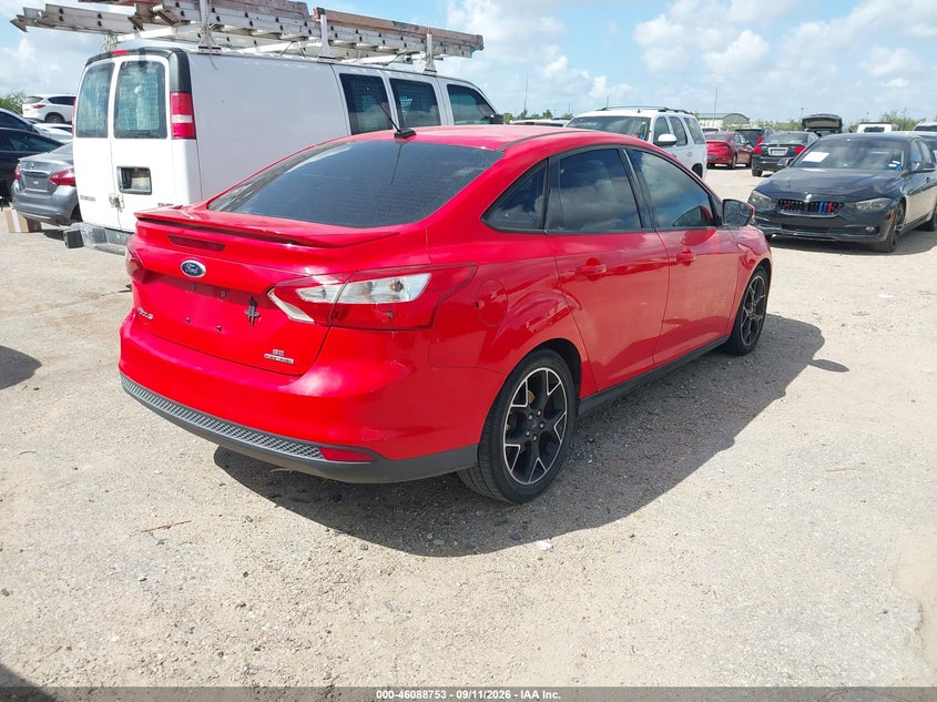 Vin: 1fadp3f21dl209720, lot: 46588360, ford focus se 20134