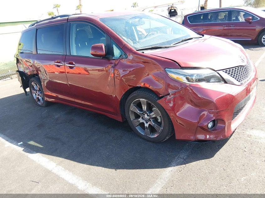 Vin: 5tdxk3dc7gs726508, lot: 46588409, toyota sienna se 8 passenger 2016 img_1