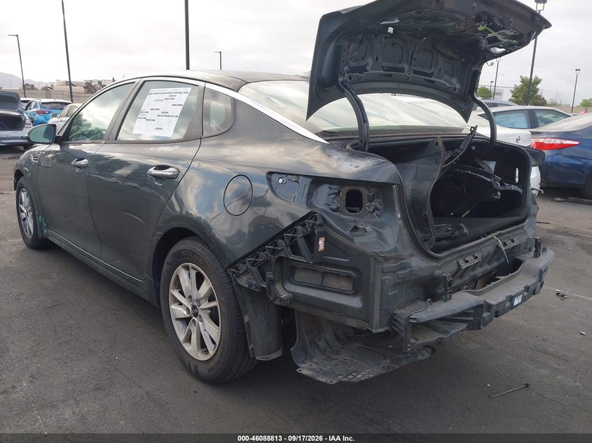 Vin: 5xxgt4l38gg015051, lot: 46588420, kia optima lx 20163
