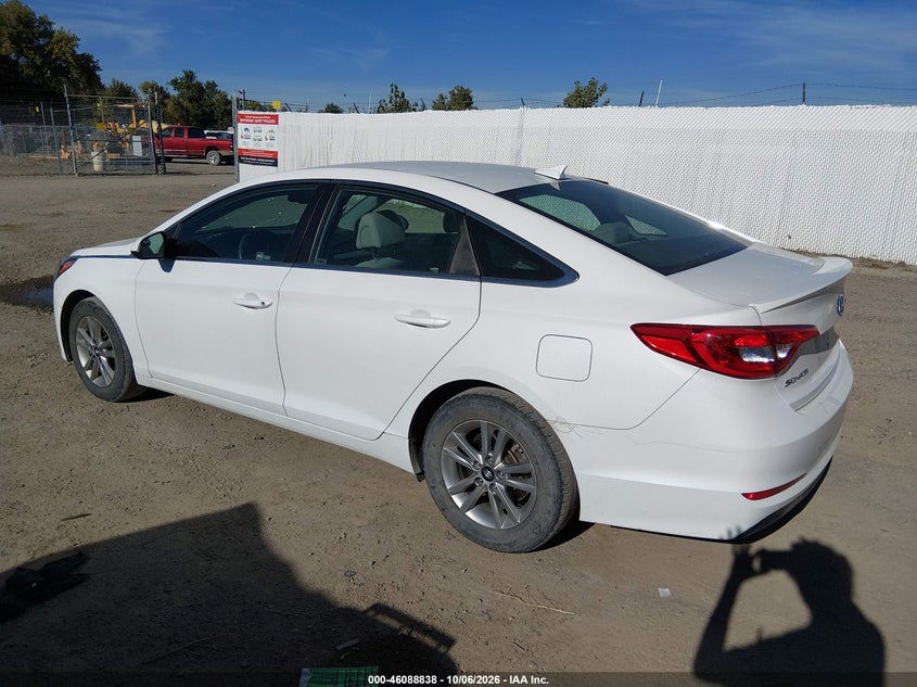 Vin: 5npe24af0hh437196, lot: 46588445, hyundai sonata se 20173
