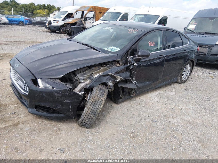 Vin: 1fa6p0g75e5387914, lot: 46588472, ford fusion s 20142