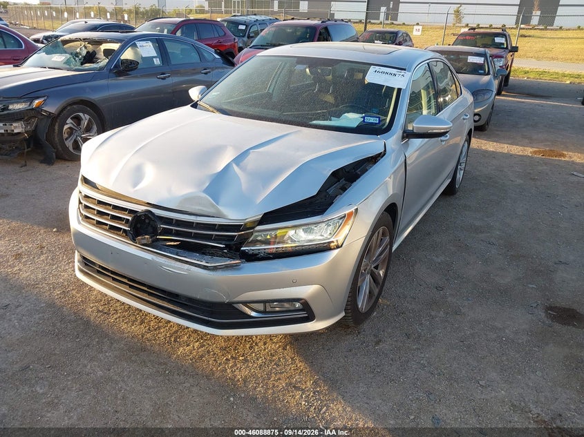Vin: 1vwba7a30jc011486, lot: 46588481, volkswagen passat 2.0t se 20182