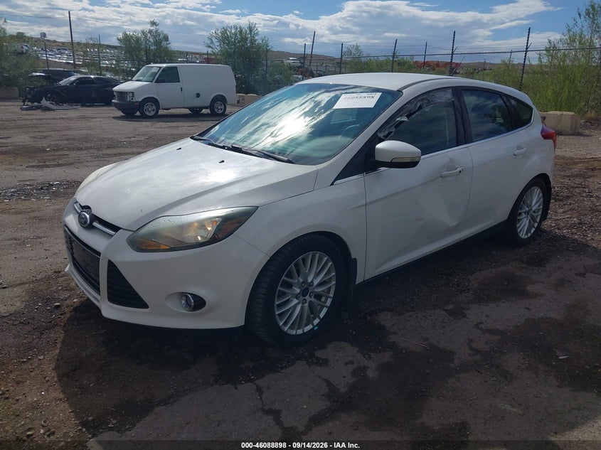 Vin: 1fadp3n24el422387, lot: 46588505, ford focus titanium 20142