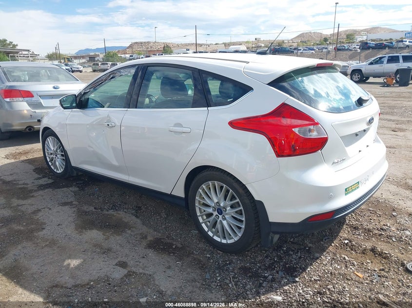 Vin: 1fadp3n24el422387, lot: 46588505, ford focus titanium 20143