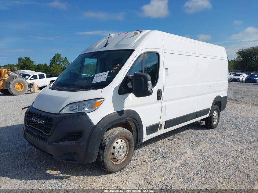 Vin: 3c6lrvdg3pe518099, lot: 46588522, ram promaster 2500 high roof 159 wb 20232