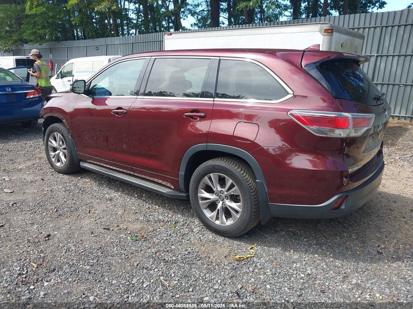 Vin: 5tdbkrfh6gs350860, lot: 46588543, toyota highlander le plus v6 20163