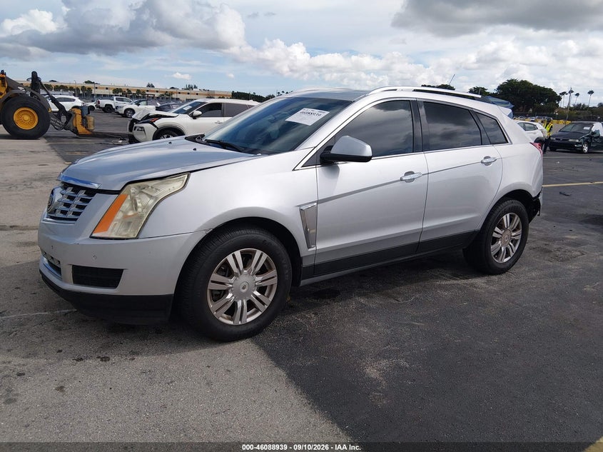 2014 Cadillac SRX, Левый зад, IAAI, VIN 3GYFNBE35ES596436 — фото 2