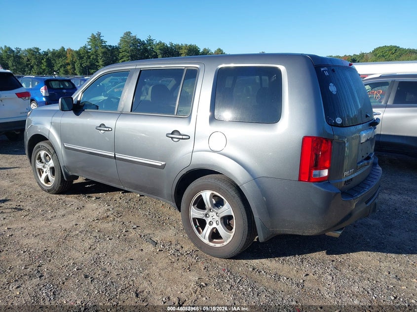 Vin: 5fnyf4h5xdb075417, lot: 46588573, honda pilot ex-l 20133