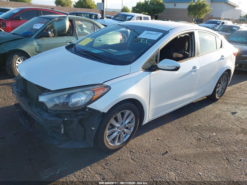 Vin: knafx4a67g5555022, lot: 46588718, kia forte lx 20162
