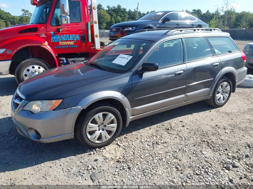 2009 Subaru Outback, Обычный износ, IAAI, VIN 4S4BP60C497338244 — фото 2