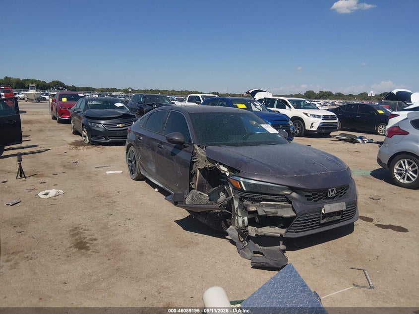 Vin: 19xfl1h81ne018958, lot: 46588802, honda civic sport touring 2022 img_1