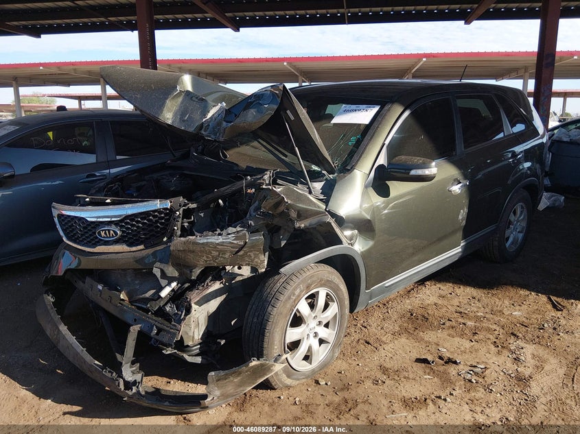 2013 Kia Sorento, Front End, IAAI, VIN 5XYKT3A16DG330248 — photo 2