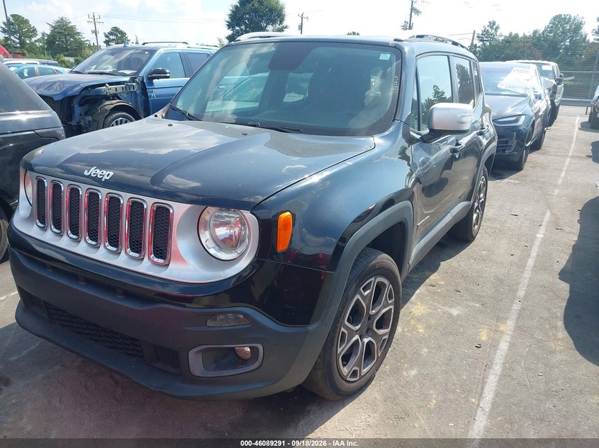 Vin: zaccjbdt1fpb50390, lot: 46588898, jeep renegade limited 20152