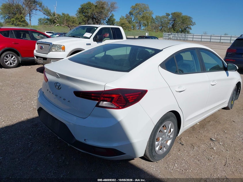 Vin: 5npd74lf4kh453483, lot: 46588909, hyundai elantra se 20194