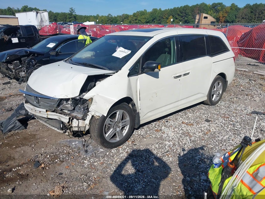 Vin: 5fnrl5h93db005392, lot: 46588928, honda odyssey touring/touring elite 20132