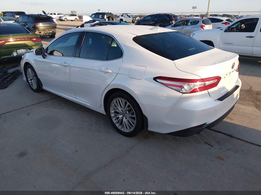 Vin: 4t1f31ak3lu544167, lot: 46589049, toyota camry xle hybrid 20203