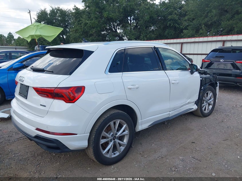 Vin: wa1decf36p1075905, lot: 46589055, audi q3 premium 45 tfsi s line quattro tiptronic 20234