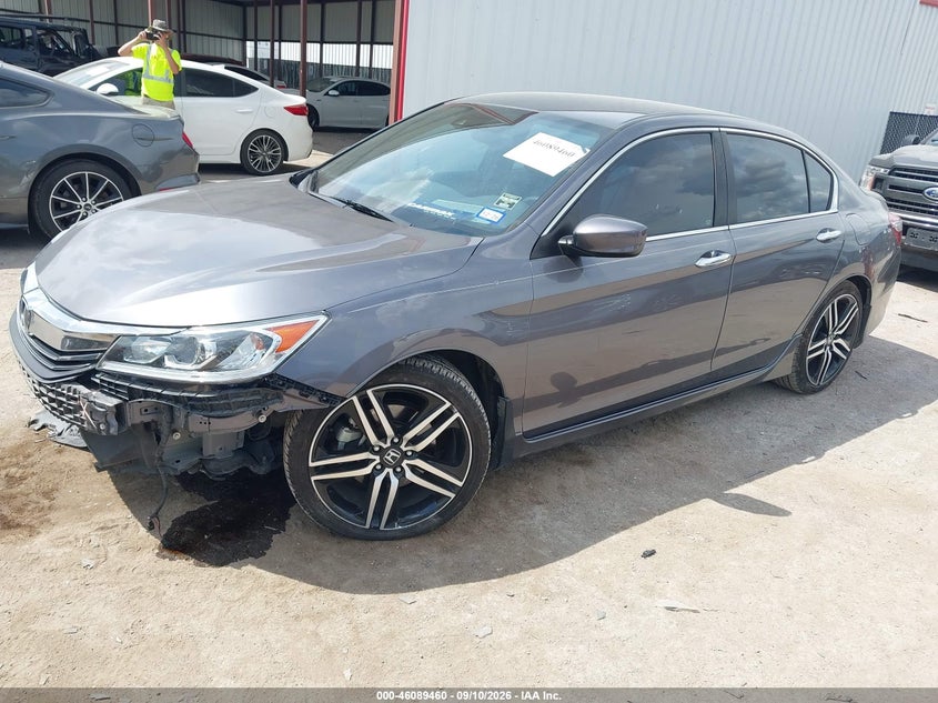 Vin: 1hgcr2f6xga221279, lot: 46589067, honda accord sport 20162