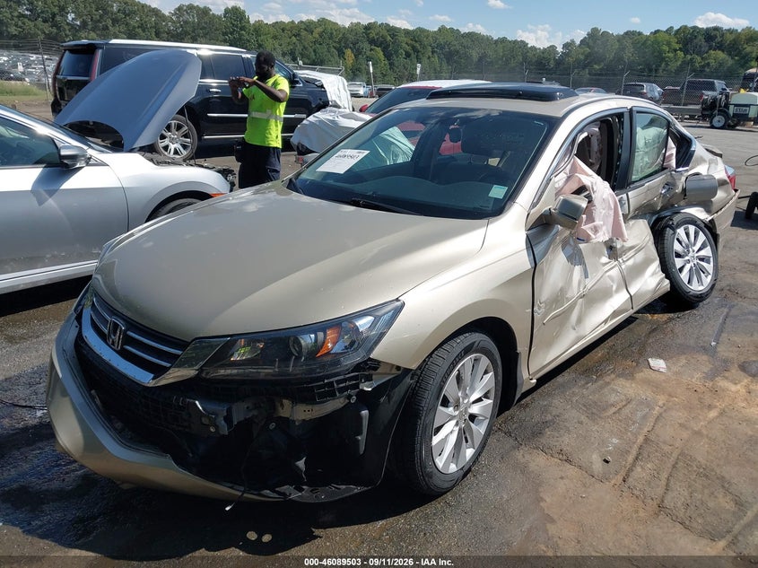Vin: 1hgcr2f83ea280656, lot: 46589110, honda accord ex-l 20142