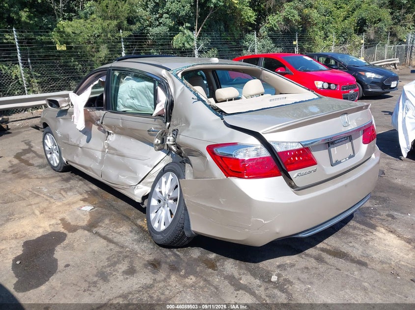 Vin: 1hgcr2f83ea280656, lot: 46589110, honda accord ex-l 20143
