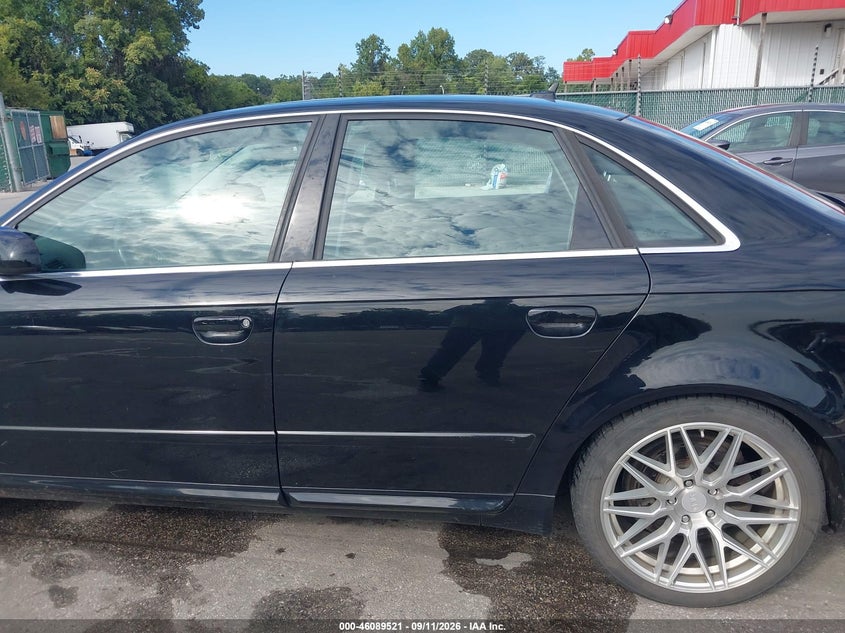 AUDI A4 2008 VIN WAUDH78E38A082117