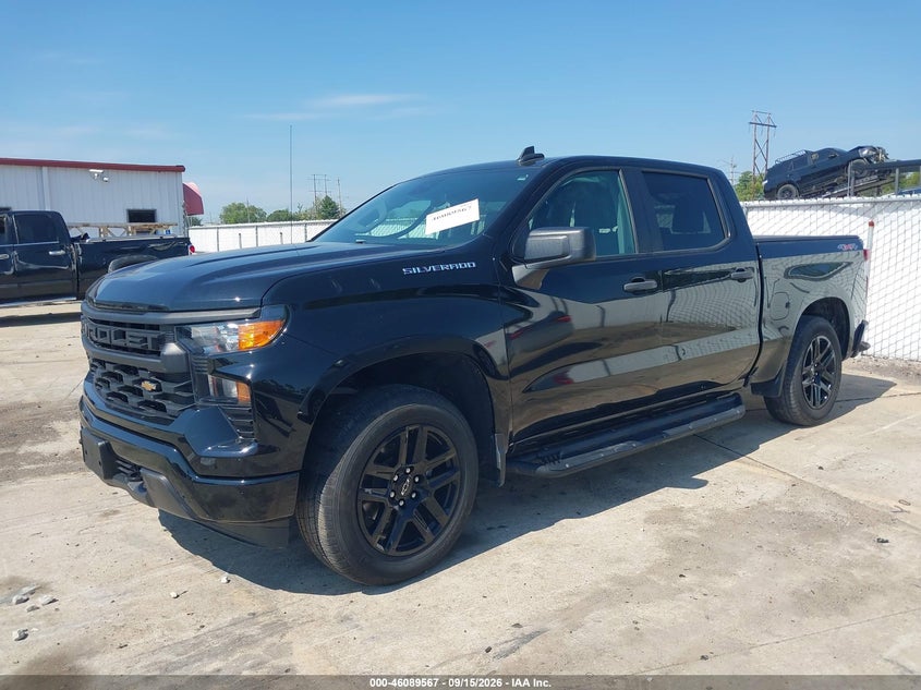 Vin: 1gcpdbek3pz105890, lot: 46589174, chevrolet silverado 1500 4wd  short bed custom 2023 img_1