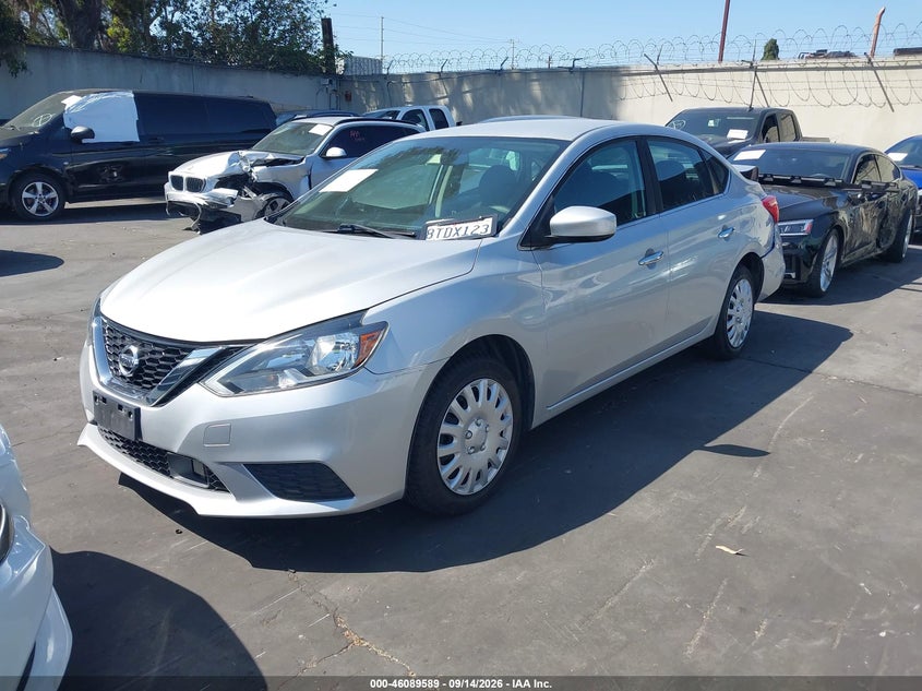 Vin: 3n1ab7apxjy255428, lot: 46589196, nissan sentra s 20182