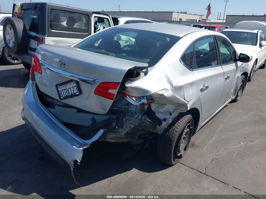 Vin: 3n1ab7apxjy255428, lot: 46589196, nissan sentra s 20184