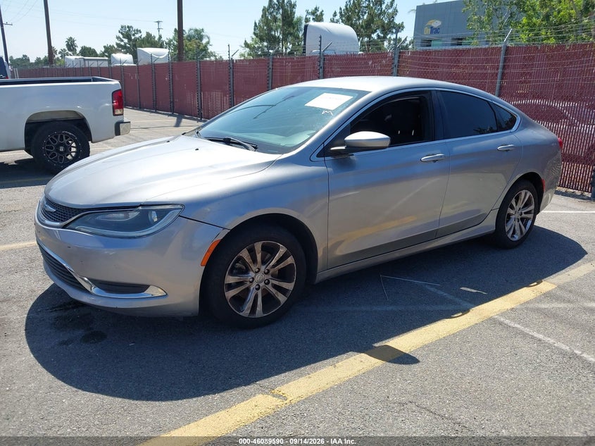 Vin: 1c3cccab7fn733829, lot: 46589198, chrysler 200 limited 20152