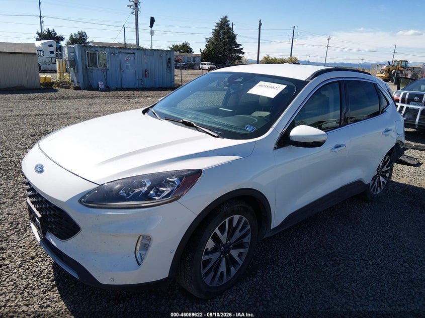 Vin: 1fmcu9dz0lua79824, lot: 46589229, ford escape titanium hybrid 20202