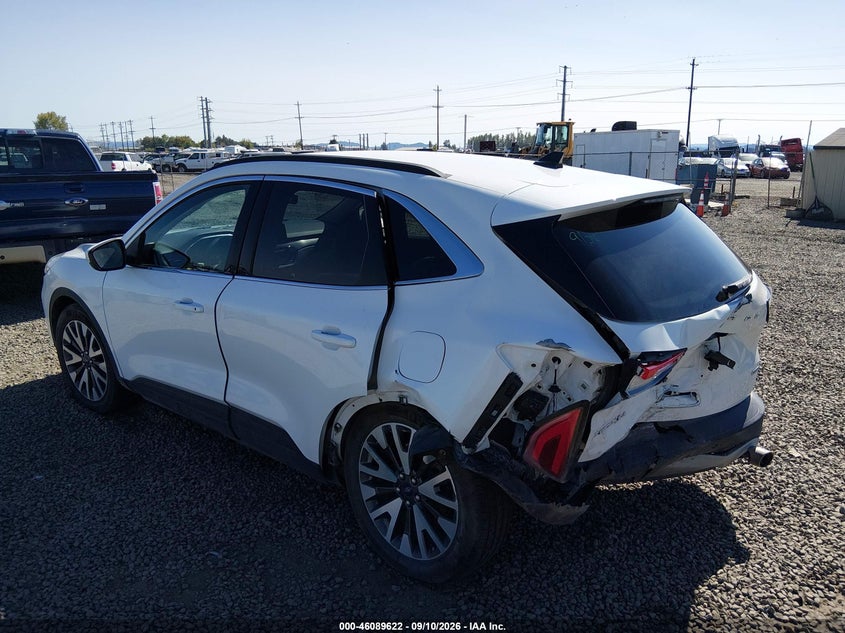 Vin: 1fmcu9dz0lua79824, lot: 46589229, ford escape titanium hybrid 20203