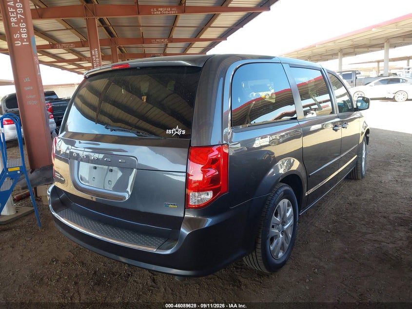 Vin: 2c4rdgbg9gr397318, lot: 46589235, dodge grand caravan se 20164