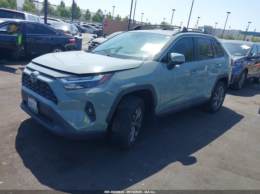 Vin: 4t3b6rfv3nu074899, lot: 46589240, toyota rav4 hybrid xle premium 20222