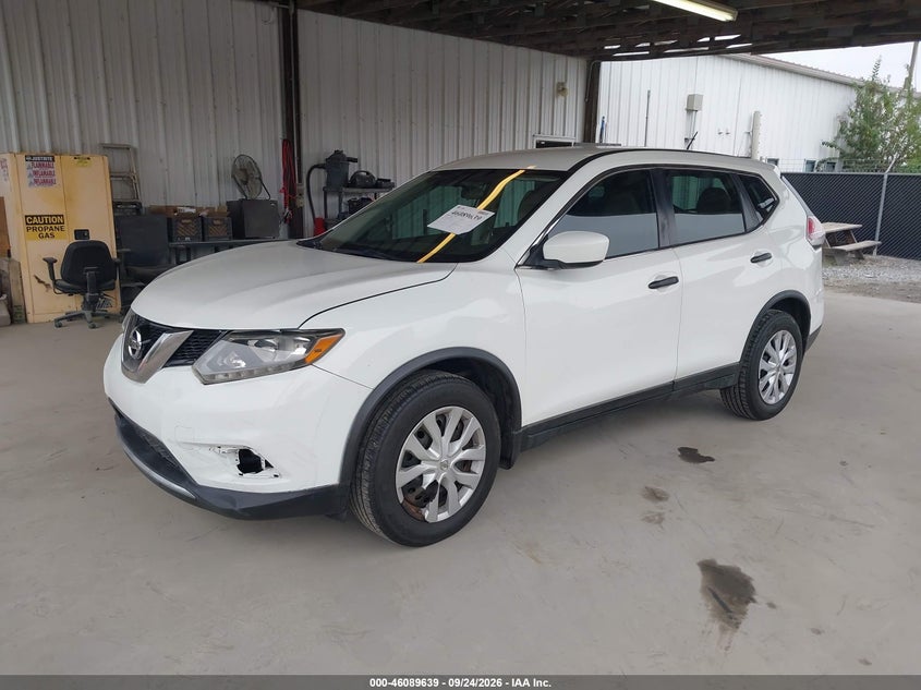 Vin: 5n1at2mt0gc919660, lot: 46589246, nissan rogue s 20162
