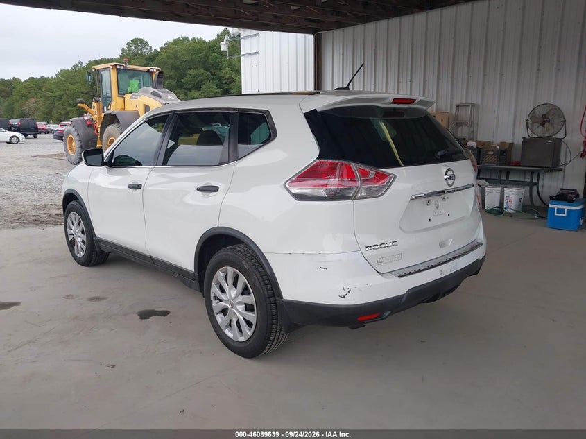 Vin: 5n1at2mt0gc919660, lot: 46589246, nissan rogue s 20163