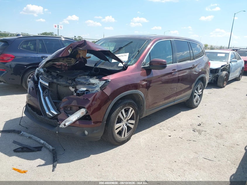 Vin: 5fnyf5h84hb031953, lot: 46589263, honda pilot ex-l 20172