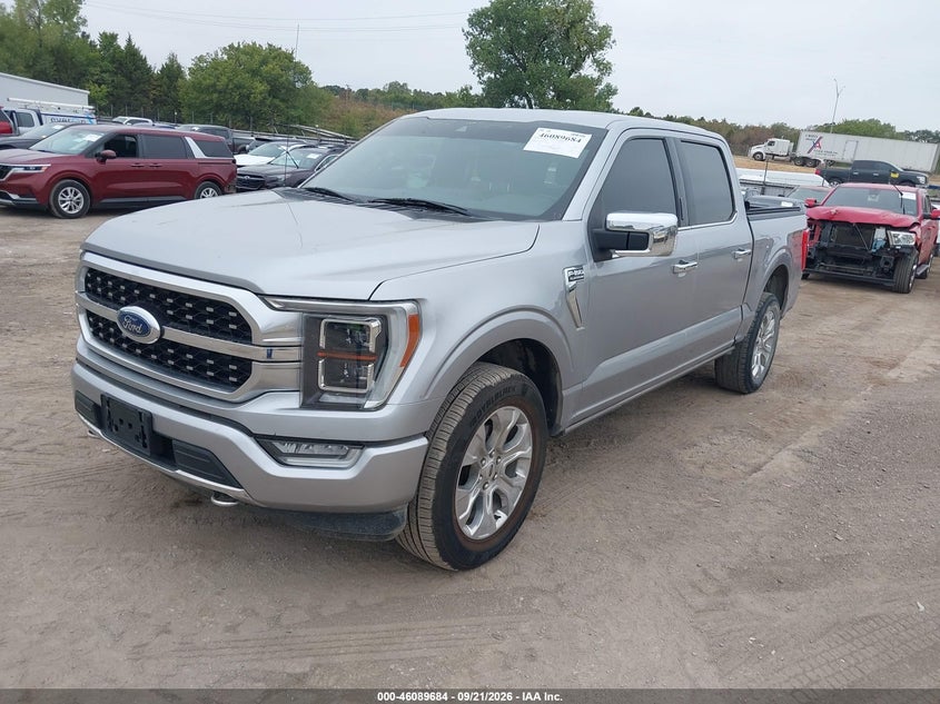 Vin: 1ftfw1e8xmfb01322, lot: 46589291, ford f-150 platinum 20212