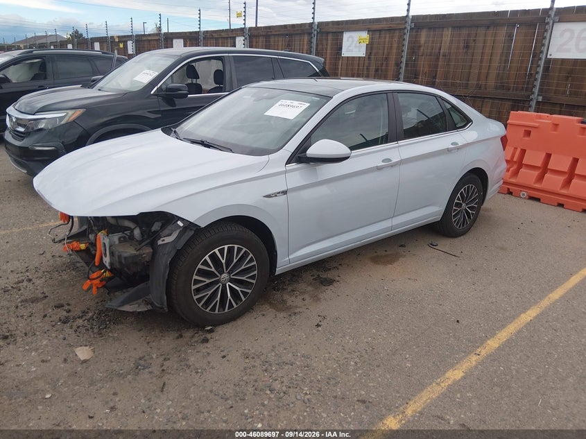 2019 Volkswagen Jetta, Front End, IAAI, VIN 3VWE57BU9KM097664 — photo 2