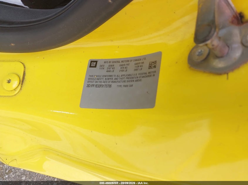 2015 CHEVROLET CAMARO COUPE 3.6L V-6 DI, DOHC, VVT, 323HP
