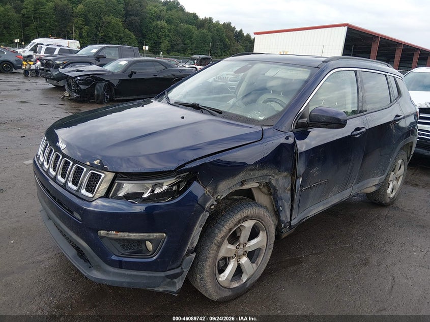 Vin: 3c4njdbb4ht692903, lot: 46589349, jeep new compass latitude 4x4 20172