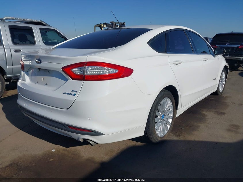 Vin: 3fa6p0lu8dr237366, lot: 46589364, ford fusion hybrid se 20134