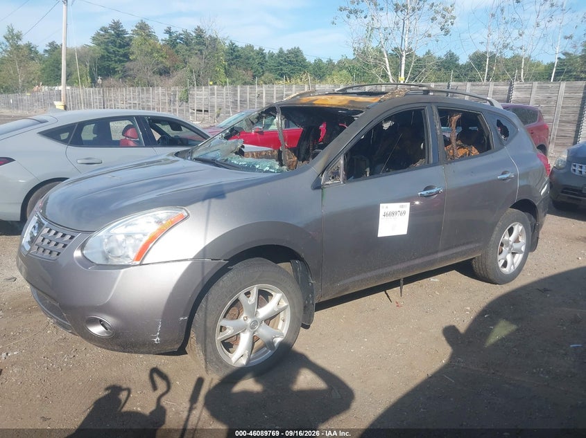 Vin: jn8as5mv2aw130348, lot: 46589376, nissan rogue sl 20102