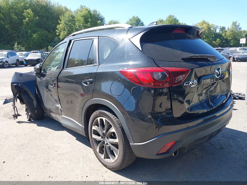 Vin: jm3ke4dy2g0604006, lot: 46589480, mazda cx-5 grand touring 20163